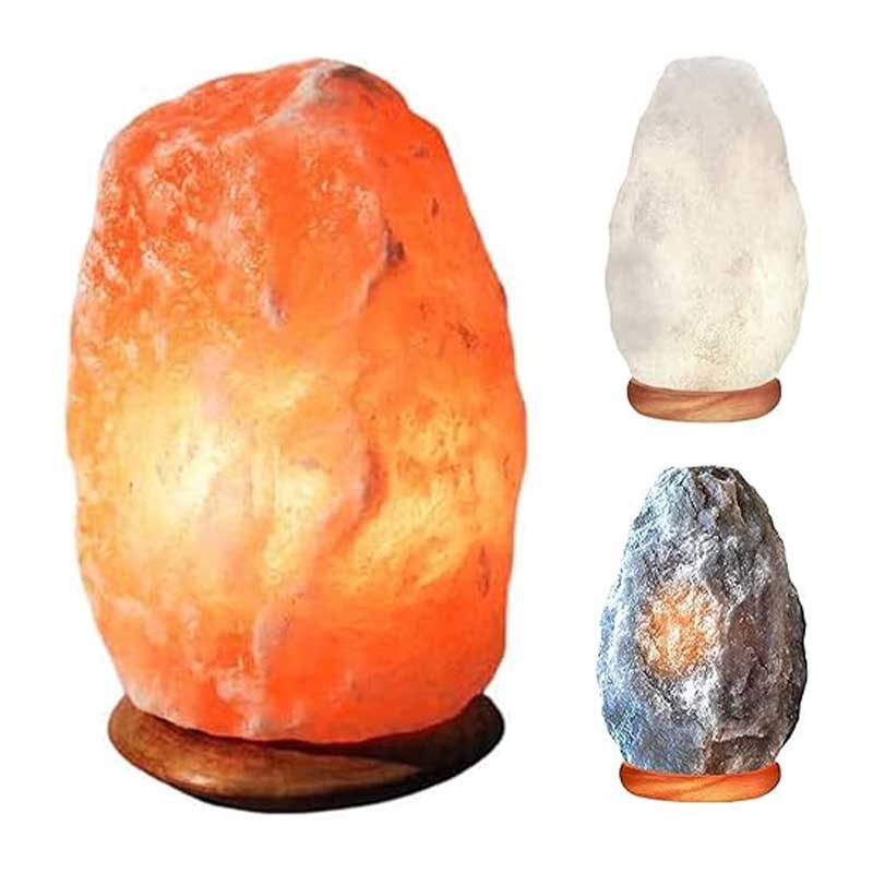 2-3-KG-Natural-Pink-Himalayan-Crystal-Rock-Salt-Lamp چراغ سنگ نمک هیمالیای طبیعی صورتی ۲-۳ کیلوگرم برند Magic Salt - Image 1