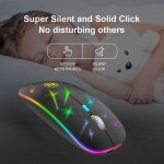 موس بی سیم سایلنت RGB مدل U19 برند Uiosmuph - Image 4