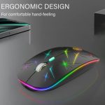 موس بی سیم سایلنت RGB مدل U19 برند Uiosmuph - Image 5