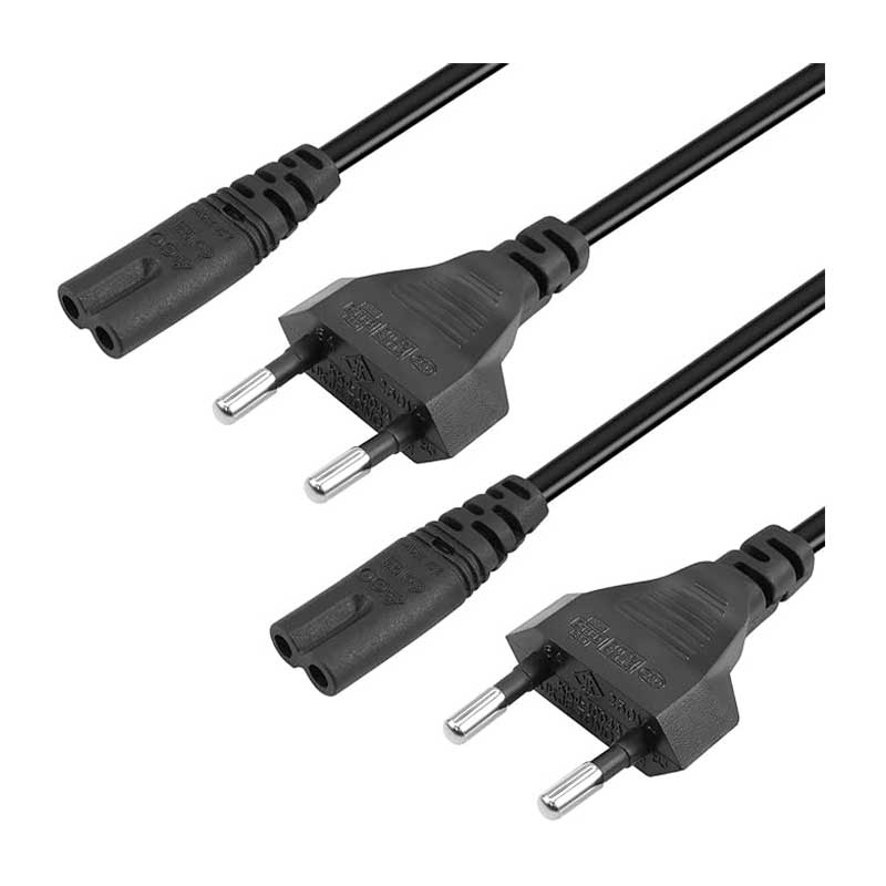 Power-Socket-Cable2 کابل برق دو پین مدل EU-C7 برند QIANRENON - Image 1