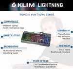 صفحه کلید بازی KLIM Lightning - Image 3