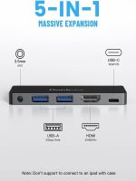 هاب 5 خروجی TYPE C برند DOCK TECH - Image 6