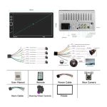 ضبط و پخش خودرو مدل Double Din برند Rimoody - Image 7