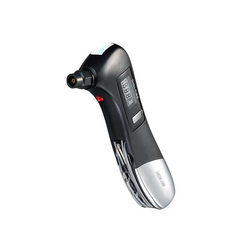 Green-Lion-Digital-Tire-Pressure-Gauge3 ابزار سنجش فشار باد تایر 9 کاره مدل Digital Tire برند Green Lion - Image 1