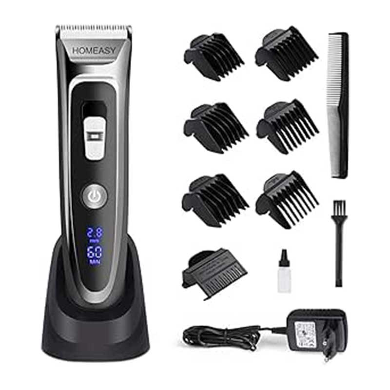 HOMEASY-Hair-Trimmer-Machine4 ماشین اصلاح مدل RFC-688b برند HOMEASY - Image 1