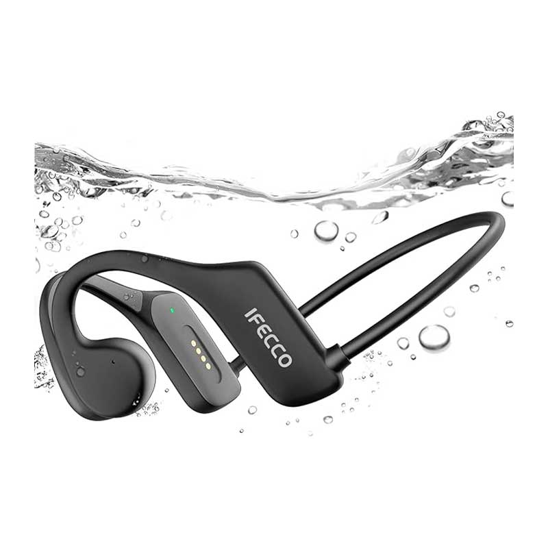 IFECCO-Bone-Conduction-Headphones-Bluetooth6 هدفون گردنی بلوتوثی 5.3 القای استخوانی برند iFecco - Image 1