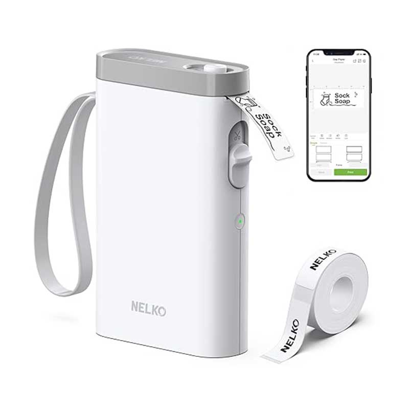 Nelko-Label-Printer-with-Tape7 لیبل زن قابل حمل مدل P21 برند Nelko - Image 1
