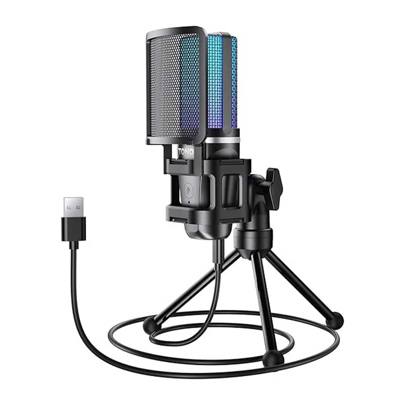 TONOR-Gaming-USB-Microphone-for-PC3 میکروفون گیمینگ مدل TC777 Pro برند TONOR - Image 1