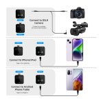 میکروفون یقه ای بیسیم مدل Lavalier برند BraveKoi - Image 4
