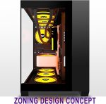 کیس گیمینگ  مدل AMANSON PC CASE ATX - Image 7