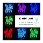 چراغ خواب سه‌ بعدی طرح انتقام جویان مدل 3D Lamp Illusion برند AIRUEEK - تصویر 3