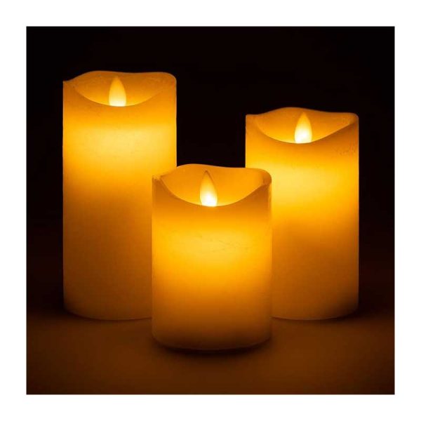 پک 3 عددی شمع‌ LED بدون شعله برند Christow