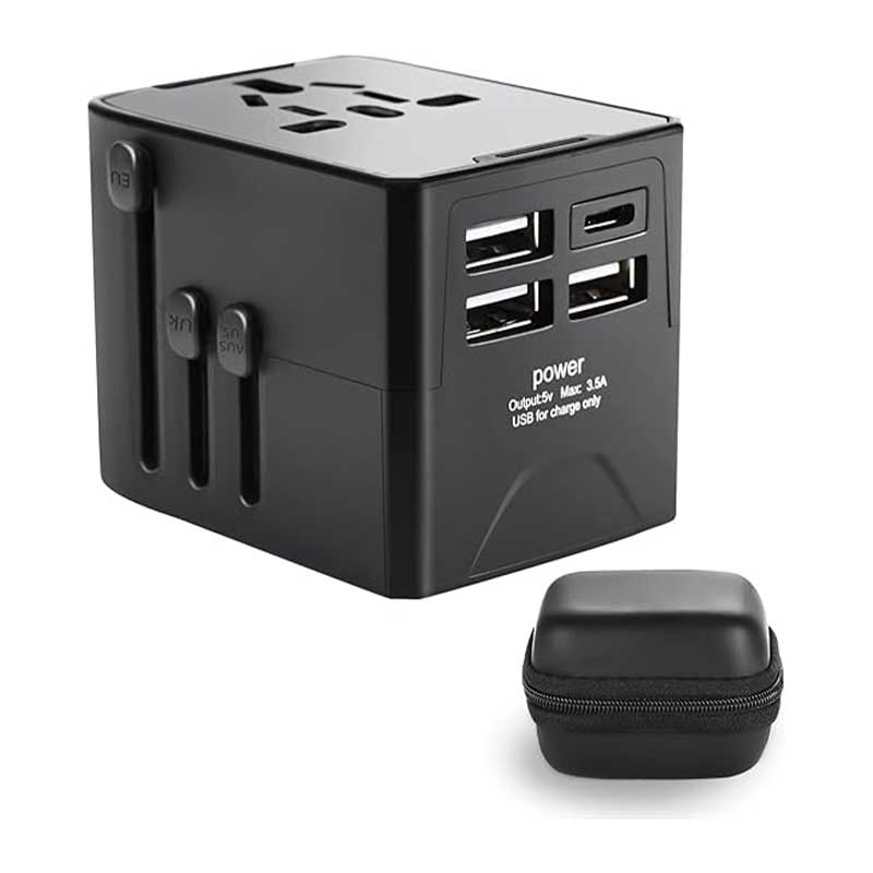 International-Travel-Adapter7 آداپتور مسافرتی USB Type-c مدل HHT520 برند PLEASANT PEARL - Image 1