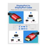 کابل DisplayPort به DisplayPort مدل CV0001 برند JSAUX - Image 4
