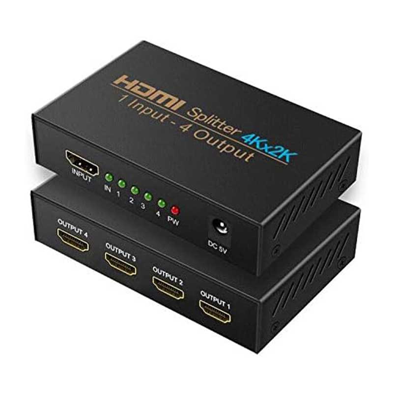 NIERBO-HDMI-Splitter9 اسپلیتر 4 پورت HDMI مدل HS14M1 برند NIERBO - Image 1