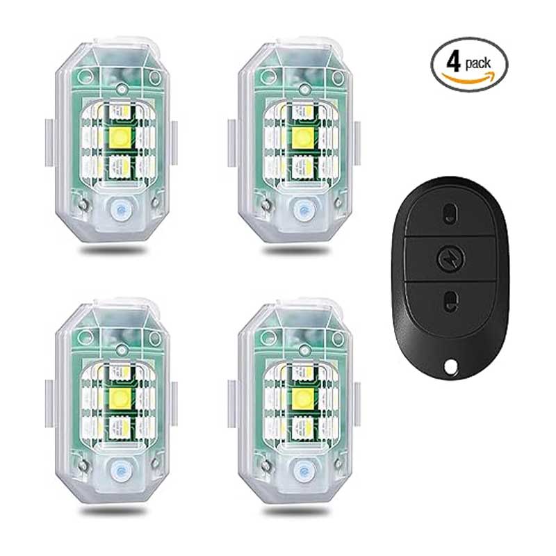 Wireless-Led-Strobe-Light-with-Remote-Control چراغ فلاشر موتور سیکلت مدل M3 برند LIGBT - Image 1
