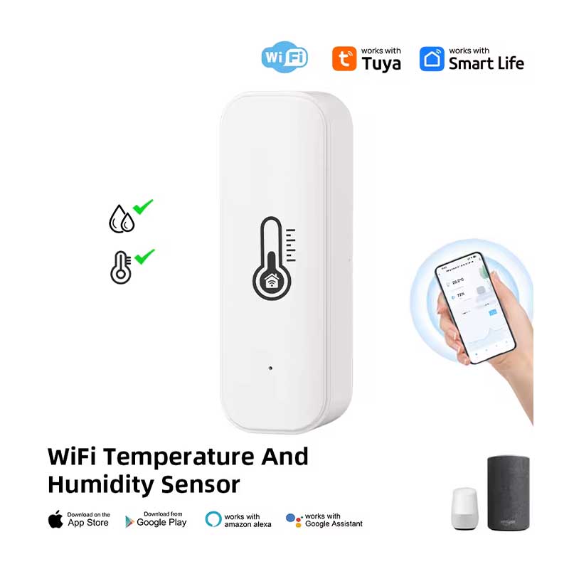 uya-Zigbee-Temperature-Humidity-Sensor4 پک دو عددی سنسور دما و رطوبت مدل ZMWL081 برند CUOTUO - Image 1