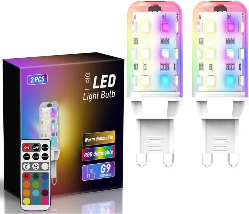 1-14-1.jpg لامپ های LED تغییر رنگ کنترلی G9 RGB - Image 1