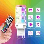 لامپ های LED تغییر رنگ کنترلی G9 RGB - Image 3