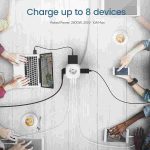 چتد راهی برق 4 طرفه LENCENT 1 Type-C و  3 USB-A - Image 3