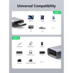 تبدیل USB-C 3.1 Male OTG به USB 3.0 A Female یوگرین مدل US270 - Image 3