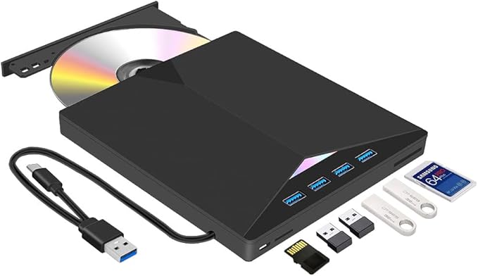 51rhf1337NL._AC_SX679_.jpg درایو خارجی DVD/CD-ROM 7IN1 - Image 1
