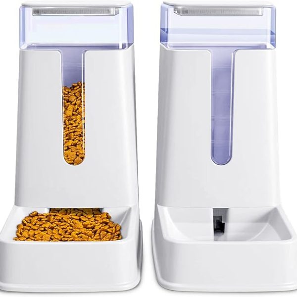 پک 2 عددی  ظرف غذای و اب , سگ و گربه مدل hipidog ظرفیت هر یک 1 گالون