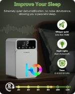 رطوبت‌گیر بی‌صدای  honmicon با حالت خواب و نور هفت رنگ - Image 2