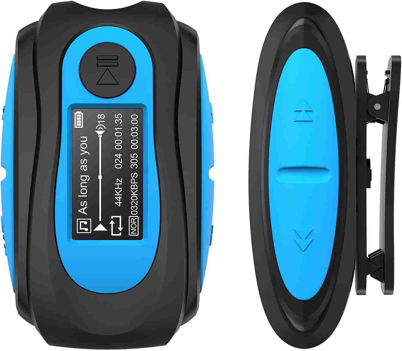 61yUmX1sy-L._AC_SL1500_-1.jpg پخش کننده MP3 ضد آب با صفحه نمایش AGPTEK S07E همراه با پاور بانک 3000mAh - Image 1