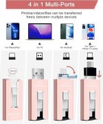 فلش مموری Keqiaai ظرفیت 512 گیگابایت برای iPhone Android, PC External Storage - Image 4
