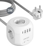 چتد راهی برق 4 طرفه LENCENT 1 Type-C و  3 USB-A