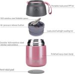 ظرف غذای 0.5 لیتری maxso SH860-5A7A برای نگهداری غذاهای داغ همراه با قاشق - Image 11