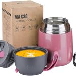 ظرف غذای 0.5 لیتری maxso SH860-5A7A برای نگهداری غذاهای داغ همراه با قاشق
