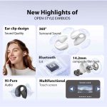 ایرپاد Miniso X29 OWS 5.4 با صفحه نمایش LED کنترل لمسی TWS  با میکروفون , Deep Bass - Image 6