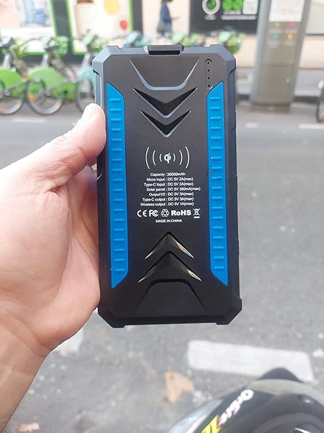media._SL850_FMjpg_.jpeg پاور بانک 36000mah IP 66 خورشیدی - Image 1