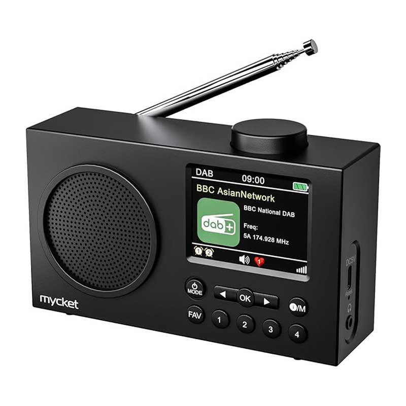 Mycket-DAB-Radio-Portable5 رادیوی شارژی مدل HS-D009 برند Mycket - Image 1