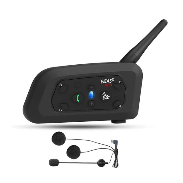 هدست کلاه کاسکت موتور مدل V6 Pro+ 6-riders برند EJEAS
