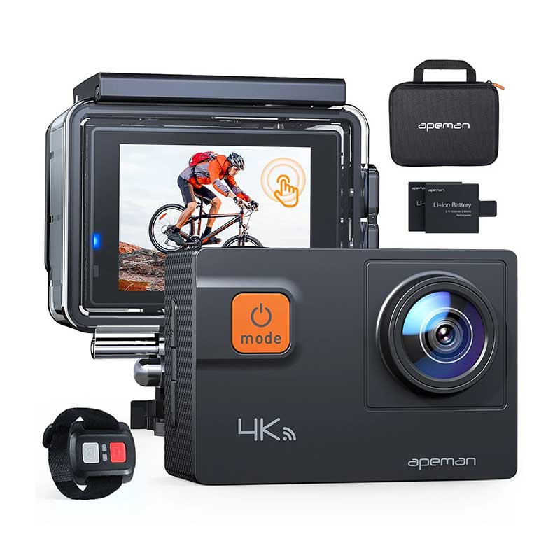APEMAN-4K-60FPS-A87-Action-Camera7 دوربین اکشن 20 مگاپیکسل مدل A87 برند apeman - Image 1