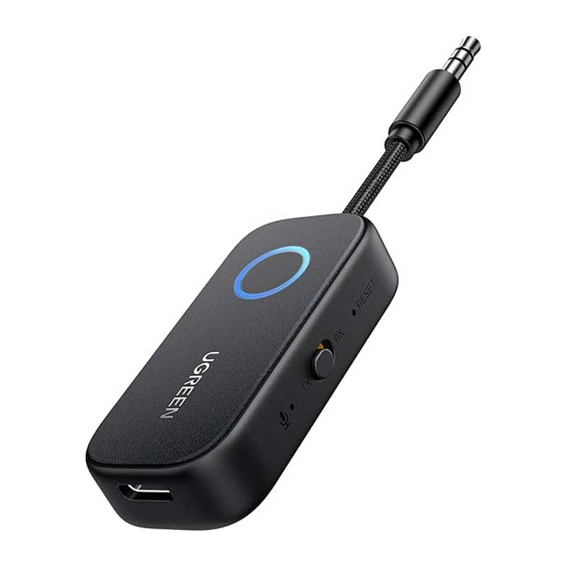 GREEN-Airplane-Bluetooth-5.2-Transmitter-Adapter-2 فرستنده و گیرنده بلوتوثی صدا یوگرین نسخه بلوتوثی 5.2 مدل CM672 برند UGREEN - Image 1