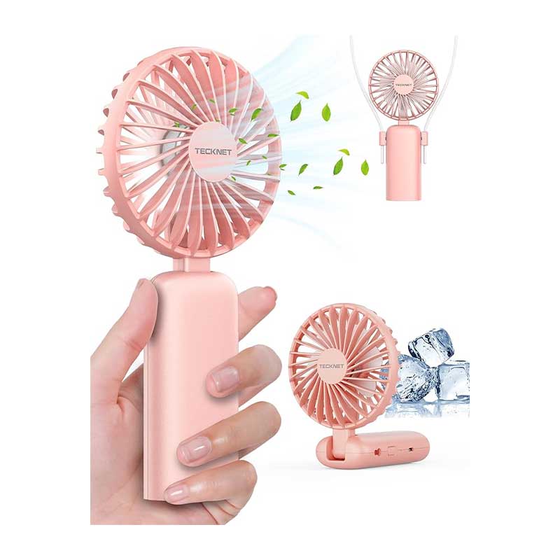 TECKNET-Handheld-Fan پنکه دستی مدل TK-HF002 برند TECKNET (سفید) - Image 1