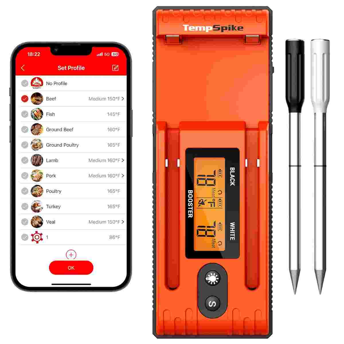 1-66.jpg دماسنج پخت و پز دیجیتال برند ThermoPro مدل TP962W - Image 1