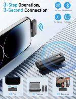 میکروفون بی‌سیم مخصوص آیفون برند HOPTO مدل M9-2L - Image 6