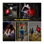 مجموعه چراغ عقب و جلوی دوچرخه شارژی مدل HJ-040 برند Defurhome - Image 7