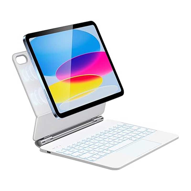 HOU-Keyboard-Case-for-iPad-91 قاب کیبورد آیپد A16 مدل MF-10 برند HOU (10/11 اینچی) - Image 1