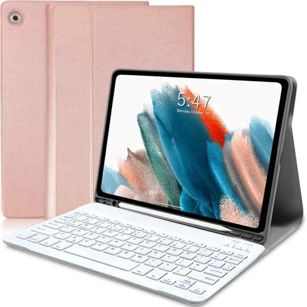 کیف و کیبوردی برای سامسونگ گلکسی تب A8 10.5 اینچی طرح انگلستان