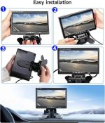 مانیتور تلویزیون خودرو ۷ اینچی podofo +   2 دوربین مداربسته مادون قرمز - Image 12