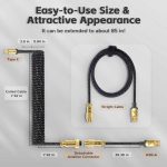 کابل USB C فنری MAMBASNAKE C03 برای کیبورد گیمینگ - Image 7