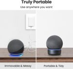 پایه باتری GGMM D4 Echo Dot برای Echo Dot نسل چهارم (با Dot 5 یا بزرگتر Echo 4 سازگار نیست، شامل بلندگو نمی‌شود)، پایه بی‌سیم Alexa Echo Dot 4، تا 7 ساعت پخش، مشکی - Image 2