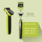 شانه محافظ برای Philips One Blade، شانه دقیق 14 در 1 قابل تنظیم با محافظ بدن، محافظ پوست، ضمائم برای اصلاح، نظافت، با 14 تنظیم طول - تصویر 3