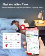 دماسنج داخلی دیجیتال ThermoPro TP357 260FT، دماسنج بلوتوث رطوبت سنج با اپلیکیشن هوشمند، دماسنج اتاقی رطوبت سنج - Image 6
